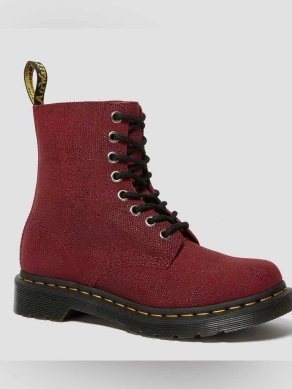 Dr MartensDr. Martens 1460 Pascal Cherry Red Embossed Boots – Women’s 11